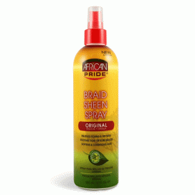African Pride Braid Sheen Spray 12oz African Pride Braid Sheen Spray 12oz